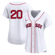 White Limited Yu Chang Women's Boston Red 2nd Home Jersey