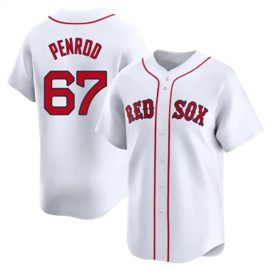 White Limited Zach Penrod Men's Boston Red Home Jersey