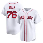 White Limited Zack Kelly Men's Boston Red Home Jersey