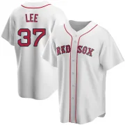 White Replica Bill Lee Youth Boston Red Home Jersey