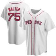 White Replica Brandon Walter Youth Boston Red Home Jersey