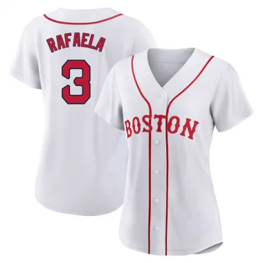 White Replica Ceddanne Rafaela Women's Boston Red 2021 Patriots' Day Jersey