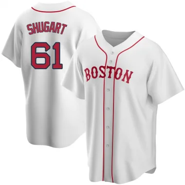 White Replica Chase Shugart Men's Boston Red Alternate Jersey