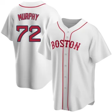 White Replica Chris Murphy Youth Boston Red Alternate Jersey