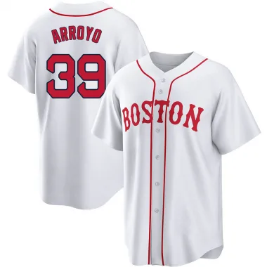 White Replica Christian Arroyo Men's Boston Red 2021 Patriots' Day Jersey