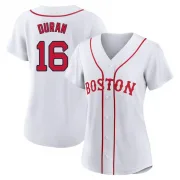 White Replica Jarren Duran Women's Boston Red 2021 Patriots' Day Jersey