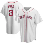 White Replica Jimmie Foxx Men's Boston Red Home Jersey