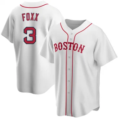 White Replica Jimmie Foxx Youth Boston Red Alternate Jersey