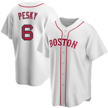 White Replica Johnny Pesky Men's Boston Red Alternate Jersey