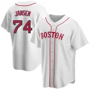 White Replica Kenley Jansen Men's Boston Red Alternate Jersey