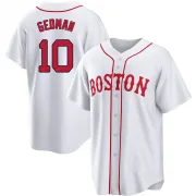 White Replica Rich Gedman Men's Boston Red 2021 Patriots' Day Jersey