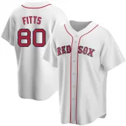 White Replica Richard Fitts Youth Boston Red Home Jersey