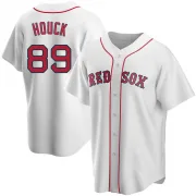 White Replica Tanner Houck Men's Boston Red Home Jersey