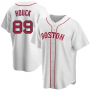 White Replica Tanner Houck Youth Boston Red Alternate Jersey