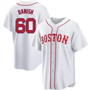 White Replica Tyler Danish Men's Boston Red 2021 Patriots' Day Jersey