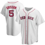 White Replica Vaughn Grissom Youth Boston Red Home Jersey