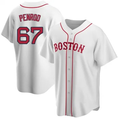 White Replica Zach Penrod Youth Boston Red Alternate Jersey